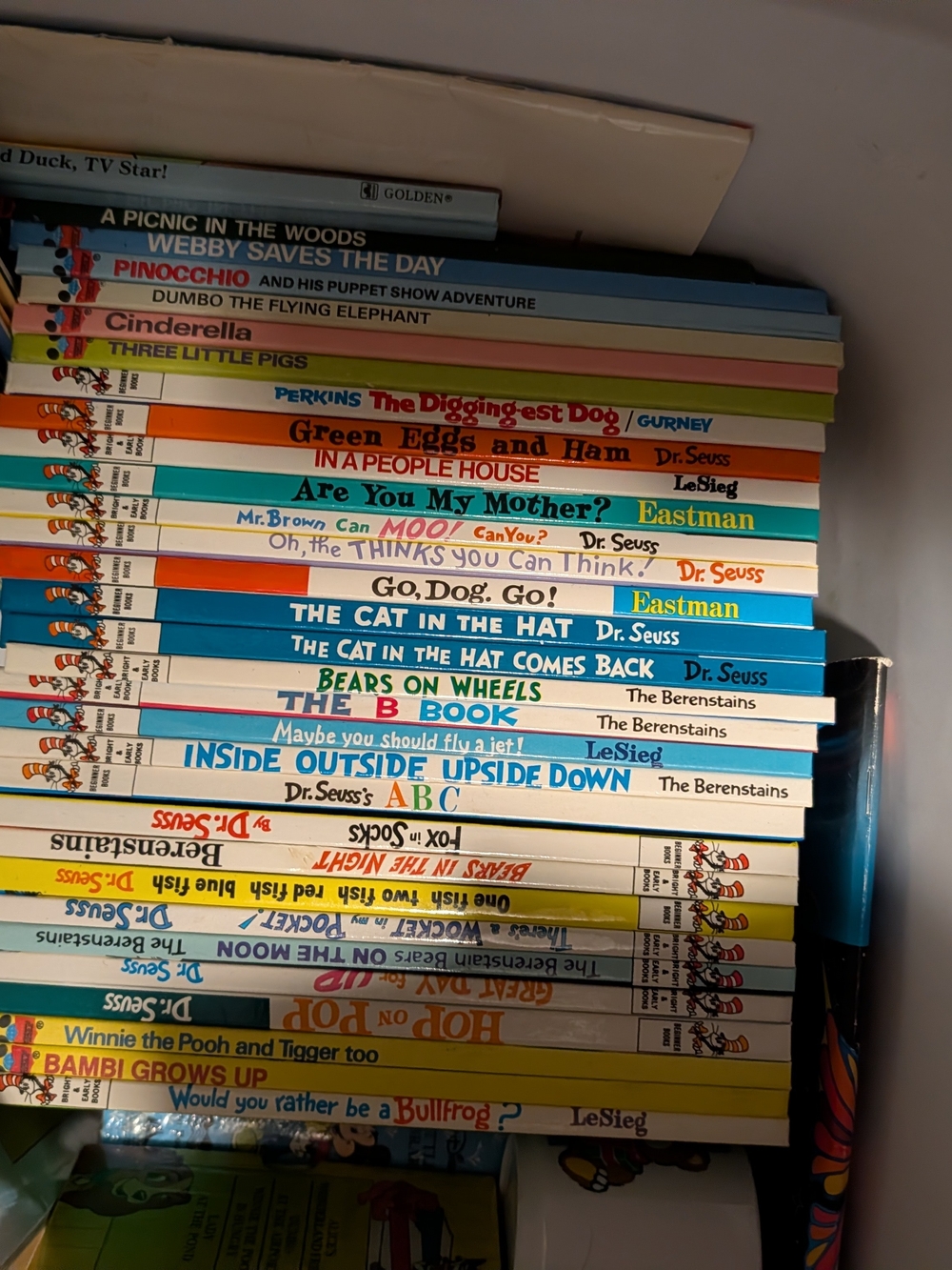 Classic Children's Book Set - Dr. Seuss & More - White/Blue Spines